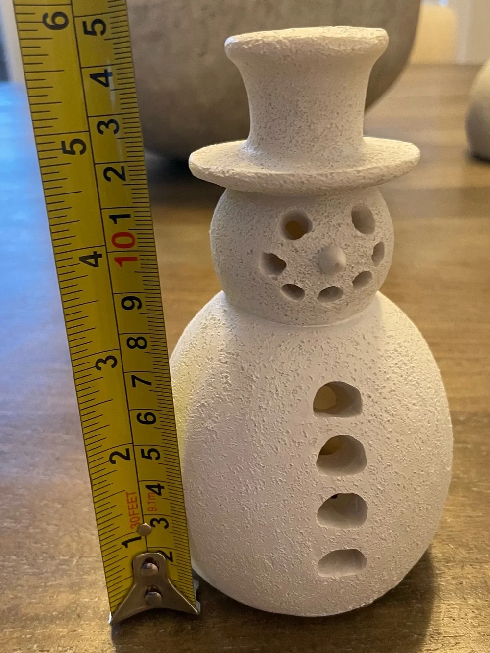Holiday popular viral Snowman - Whitish grey  Almost 6 inches